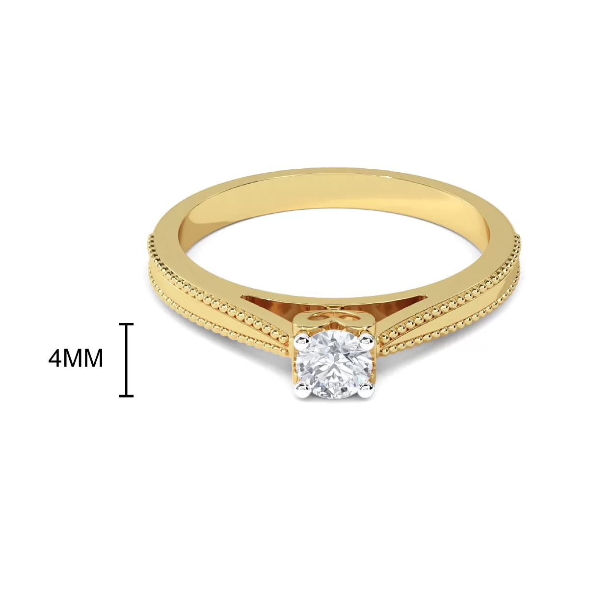 0.20 CT Zel Solitaire Ring