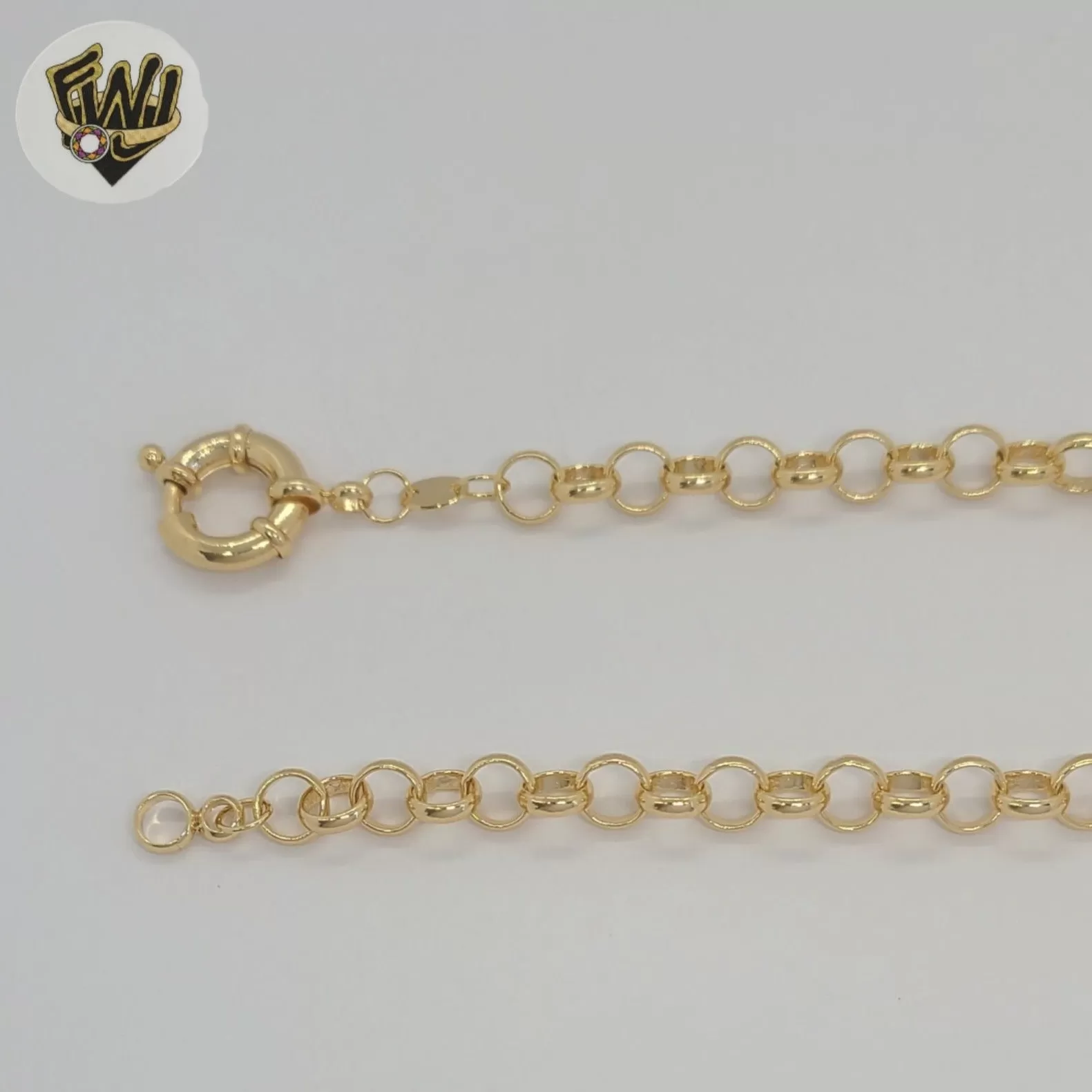 (1-1887) Gold Laminate - 7mm Rolo Link Chain - BGF