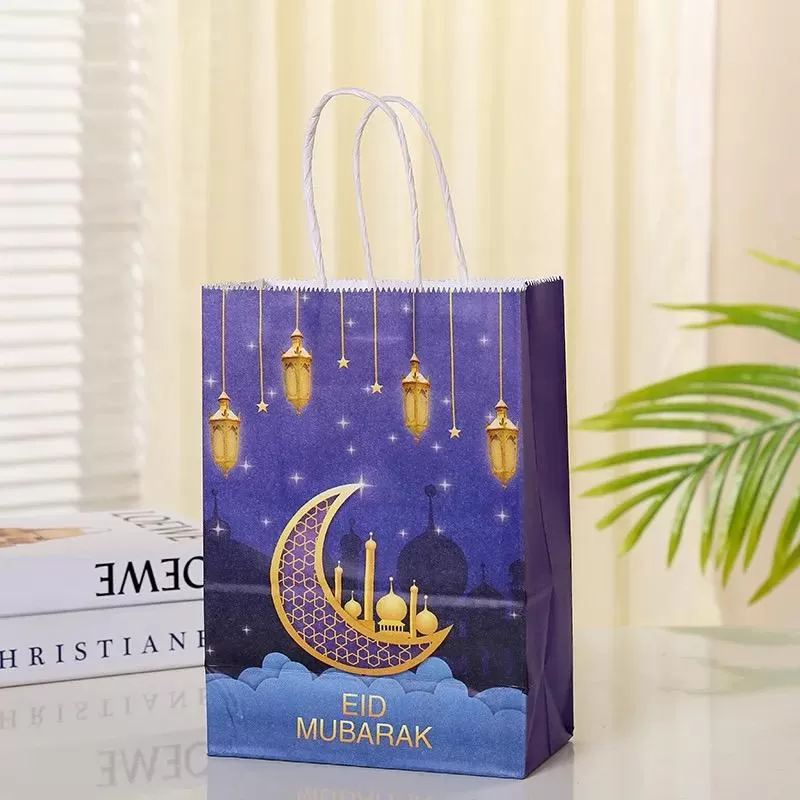 10pcs eid mubarak gift bags ramadan kareem eid mubarak decoration 2024 candy packaging pouch