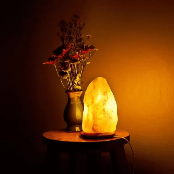 6 - 8 Inches Big Himalayan Pink Salt Lamp Natural Rock Shape for Home Decoration