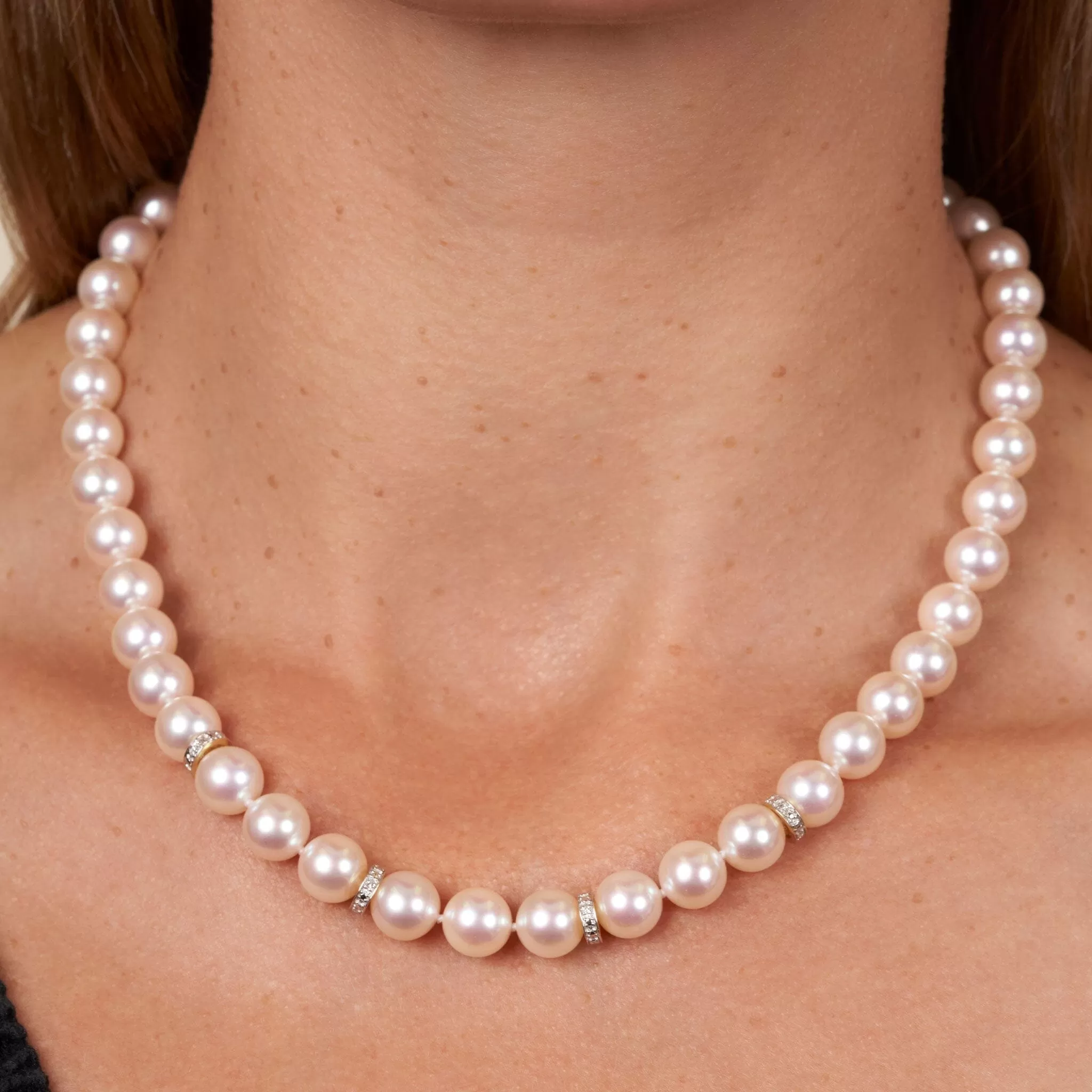 8.54-8.98 mm GIA Certified Hanadama Akoya Pearl Necklace