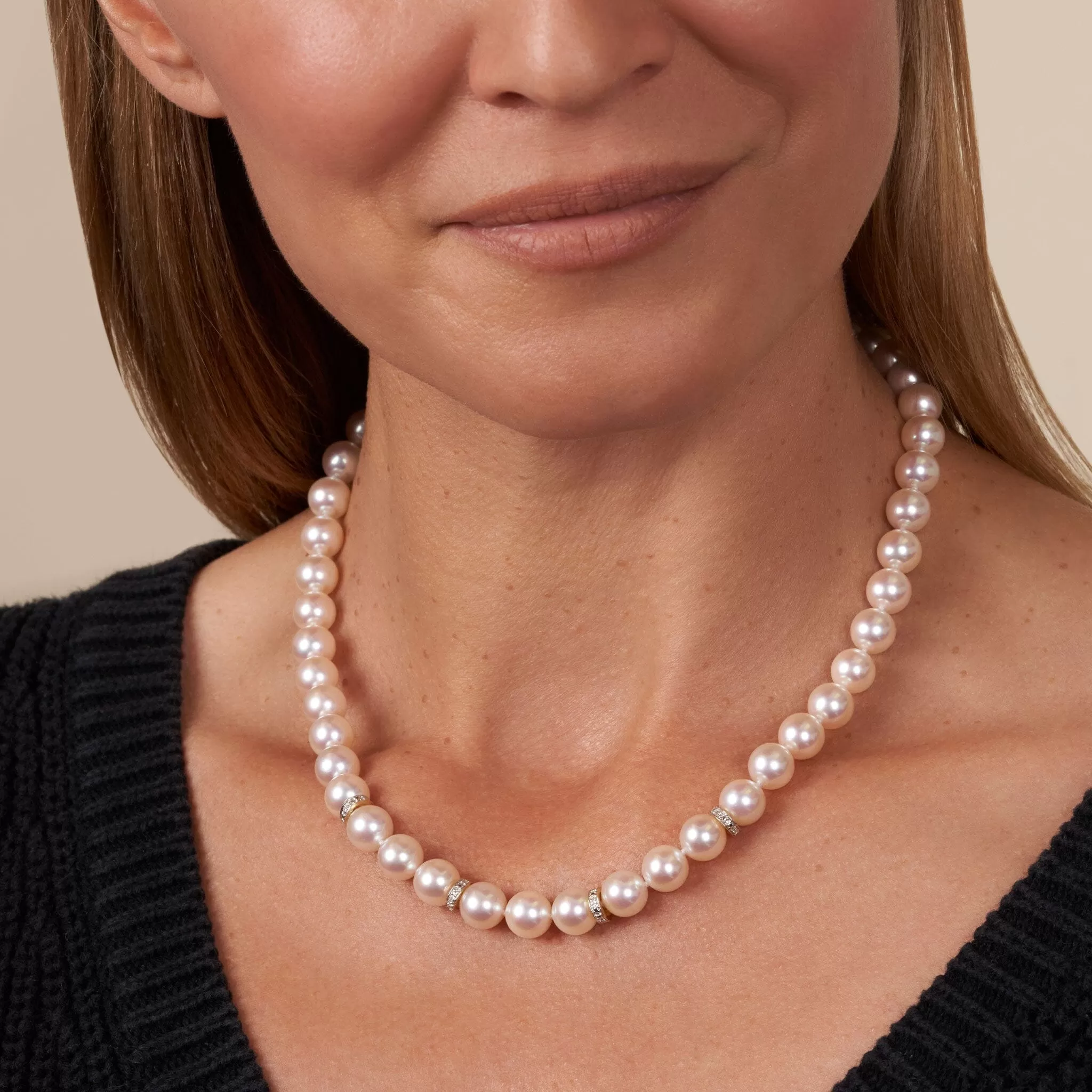 8.54-8.98 mm GIA Certified Hanadama Akoya Pearl Necklace