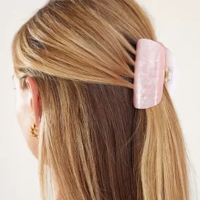 Accessorize London Marble Rounded Pink Claw Clip