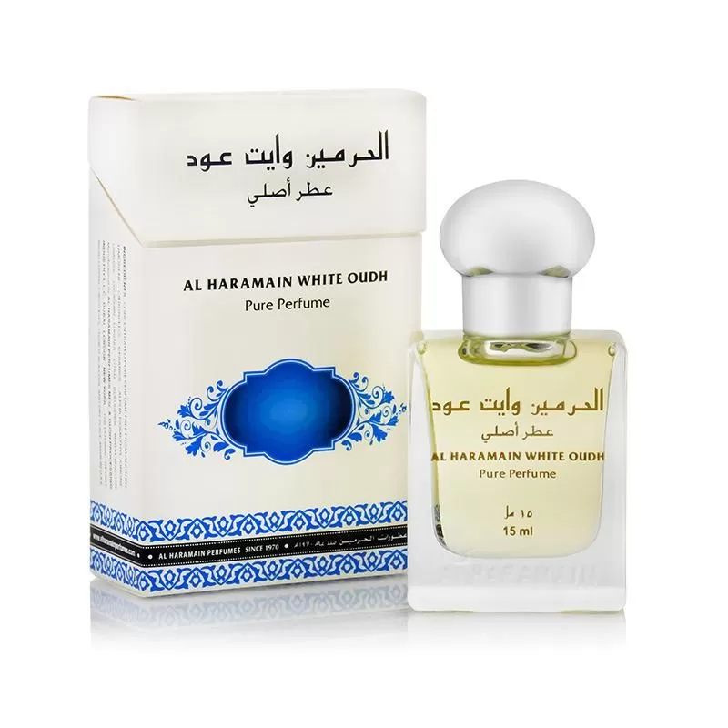 Al Haramain White Oudh Perfume Oil for Unisex 15ml