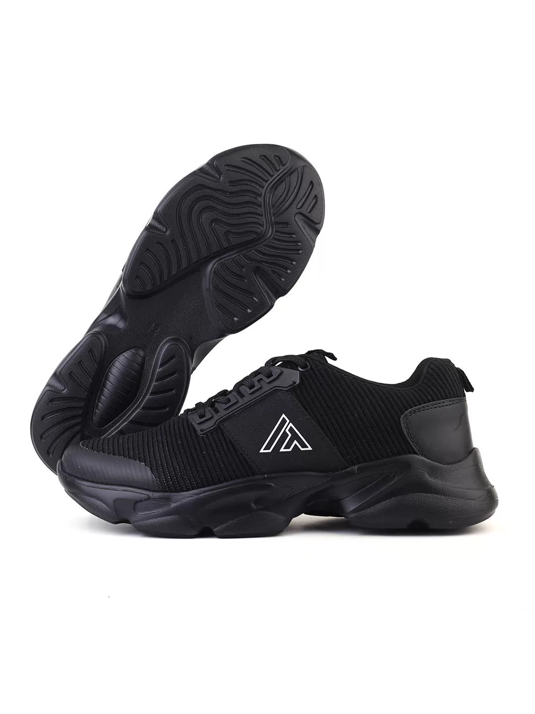 Alberto Torresi Black Laceup Sports Shoes