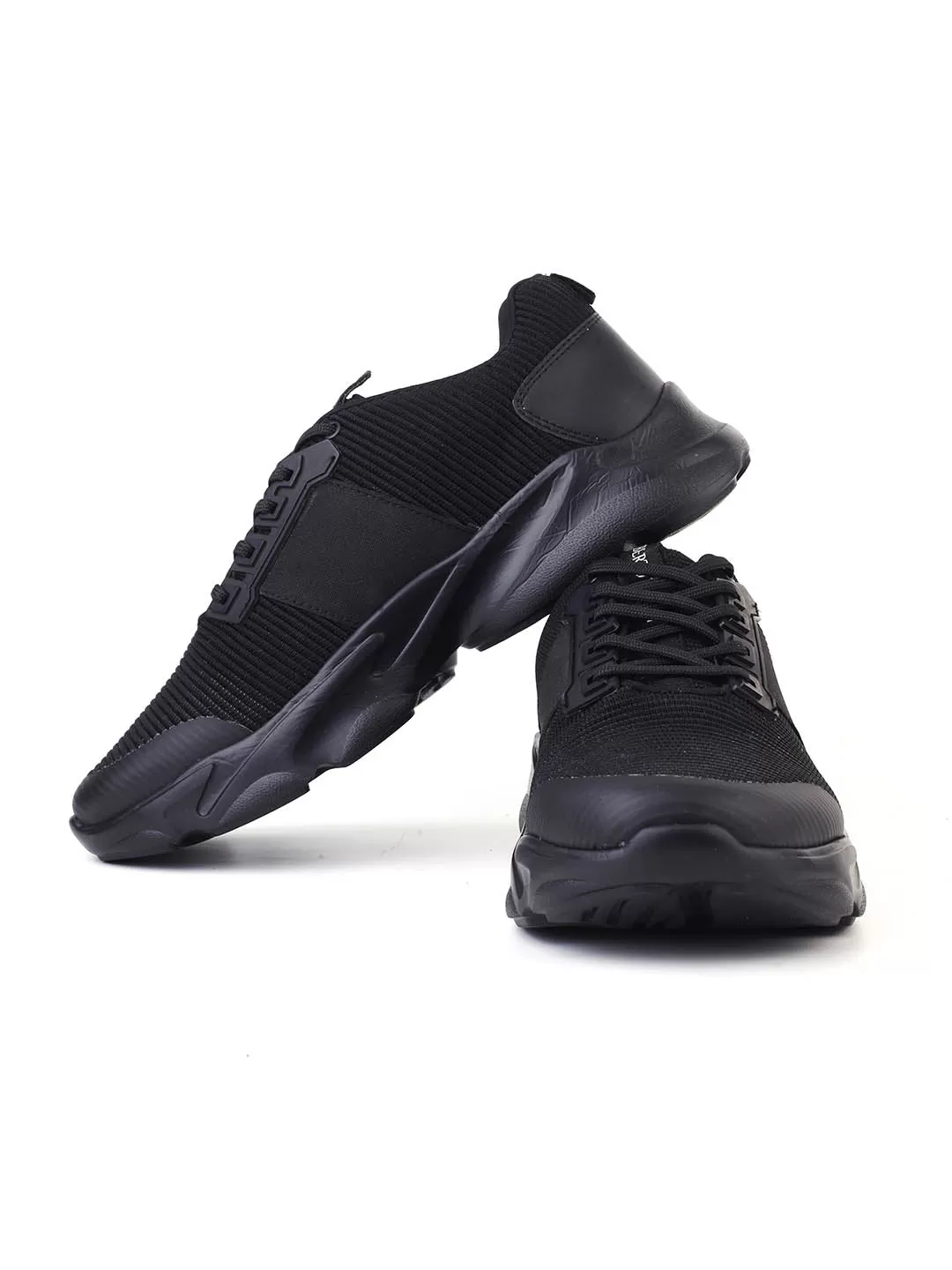 Alberto Torresi Black Laceup Sports Shoes