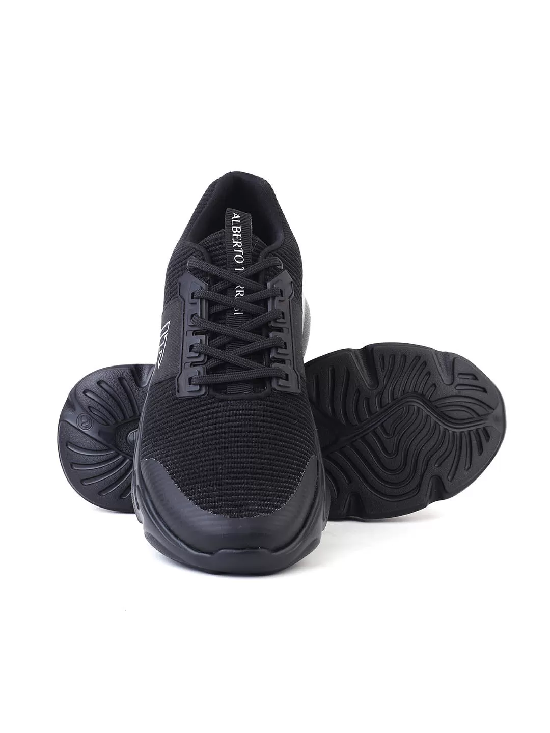 Alberto Torresi Black Laceup Sports Shoes