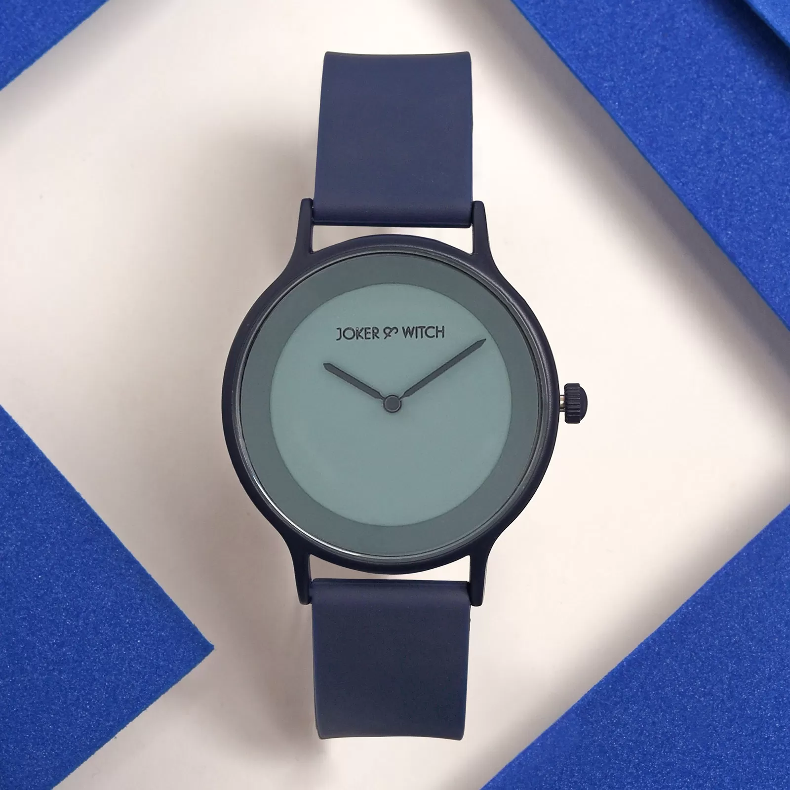 Alpine Blue Silicone Strap Watch