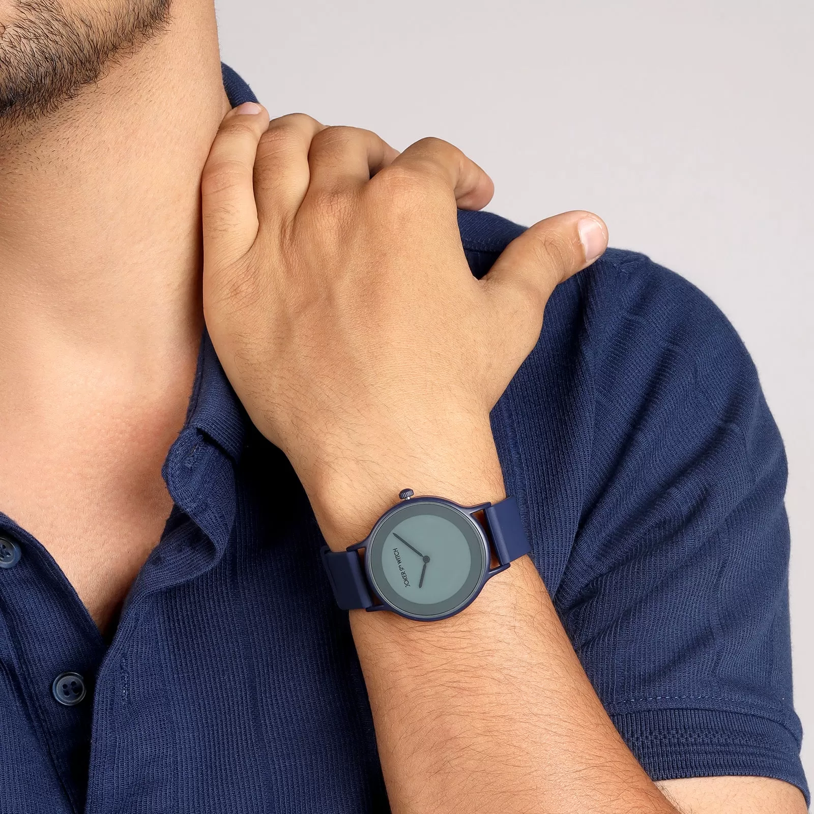 Alpine Blue Silicone Strap Watch