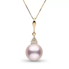 Always Collection 10.0-11.0 mm Lavender Freshadama Pearl and Diamond Pendant