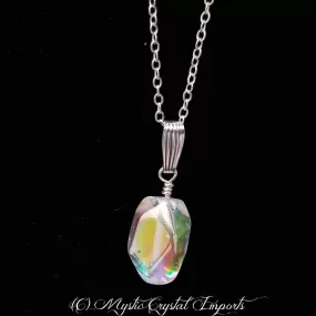 Angel Aura Quartz Crystal Necklace