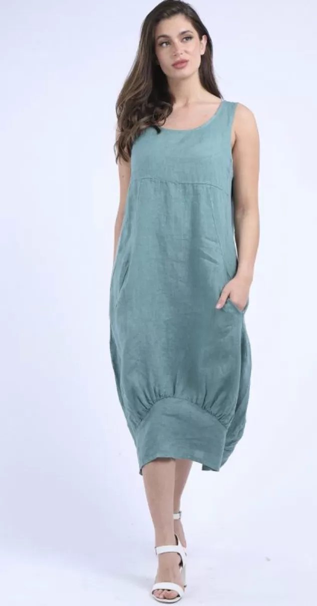 Anne   Kate Italian Manarola Linen Lagenlook Dress