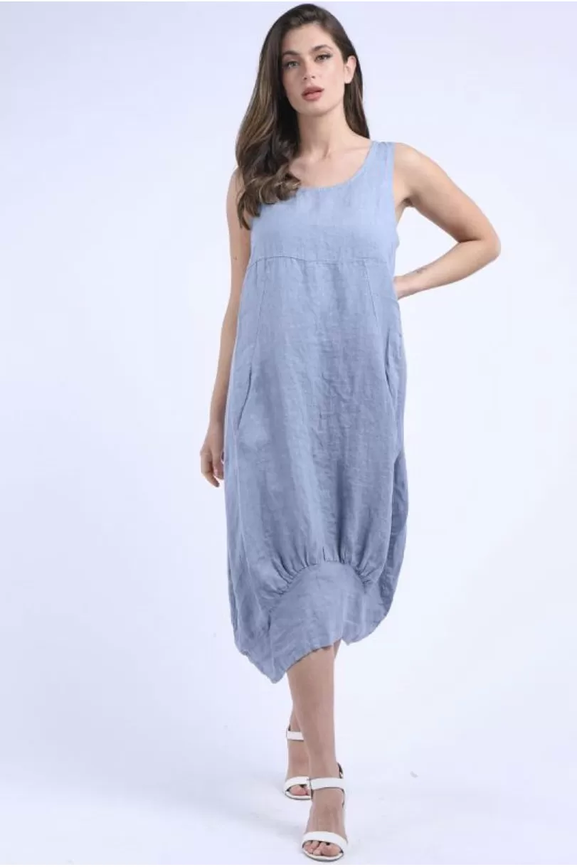 Anne   Kate Italian Manarola Linen Lagenlook Dress