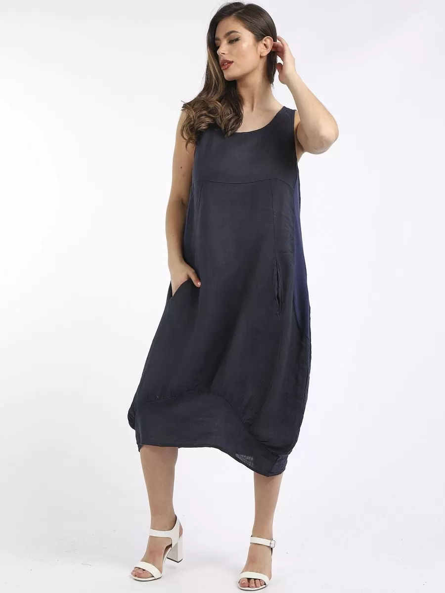 Anne   Kate Italian Manarola Linen Lagenlook Dress