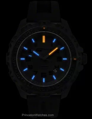 ArmourLite Isobrite Eclipse Series - Blue & Orange Tritium - Black Rubber - T100