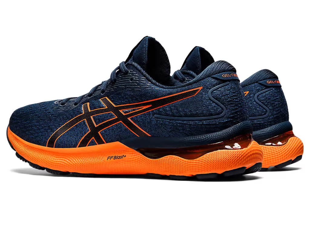 Asics Men's GEL-NIMBUS 24 - FRENCH BLUE/SHOCKING ORANGE