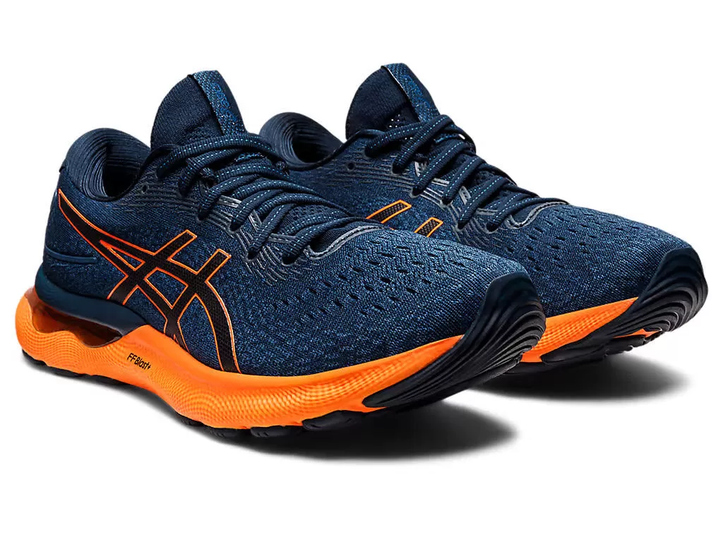 Asics Men's GEL-NIMBUS 24 - FRENCH BLUE/SHOCKING ORANGE