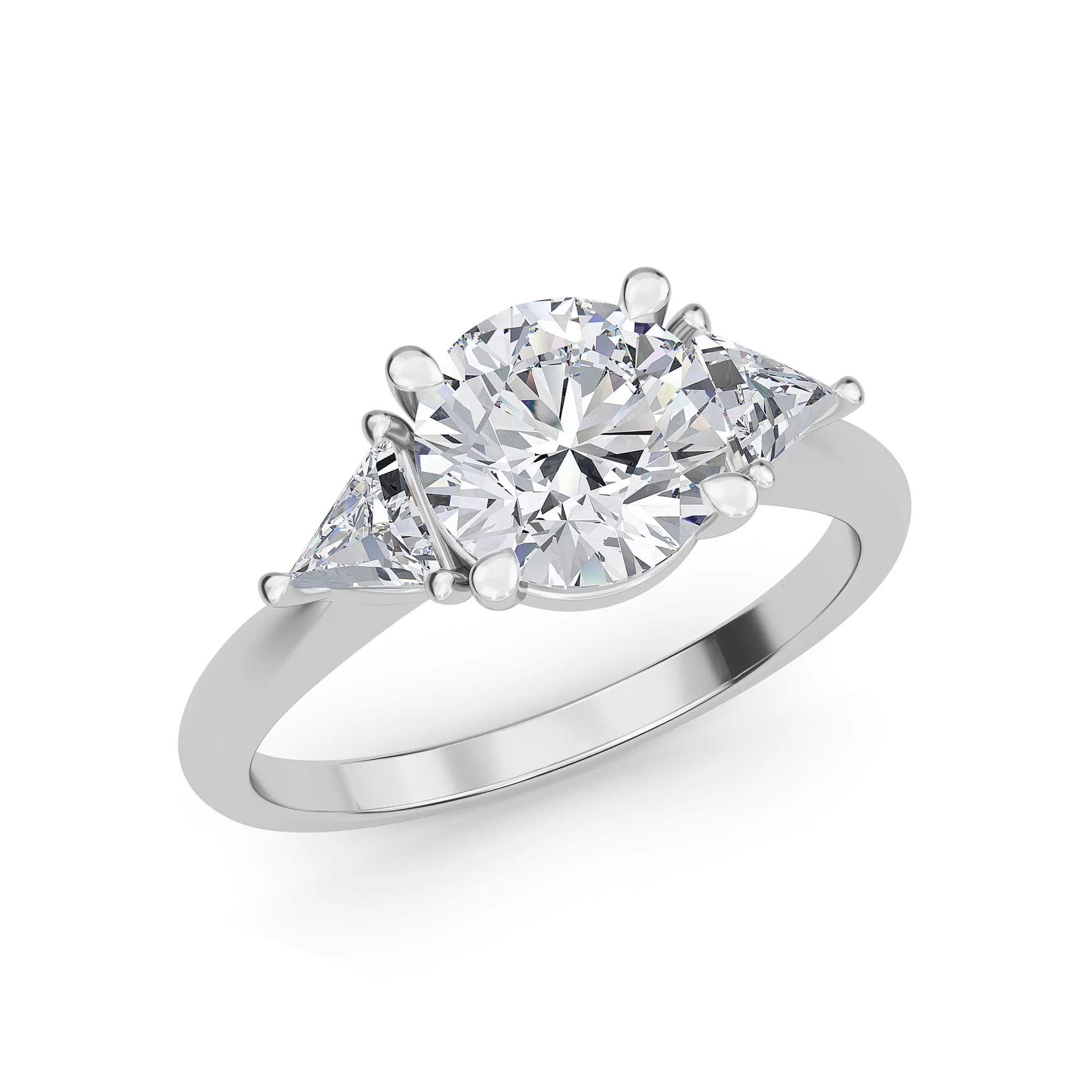 AUTRE - 14k White Gold 1.75ct Lab Grown Diamond Engagement Ring