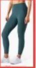 Ava Fitness Bella Workout Leggings-Dark Green