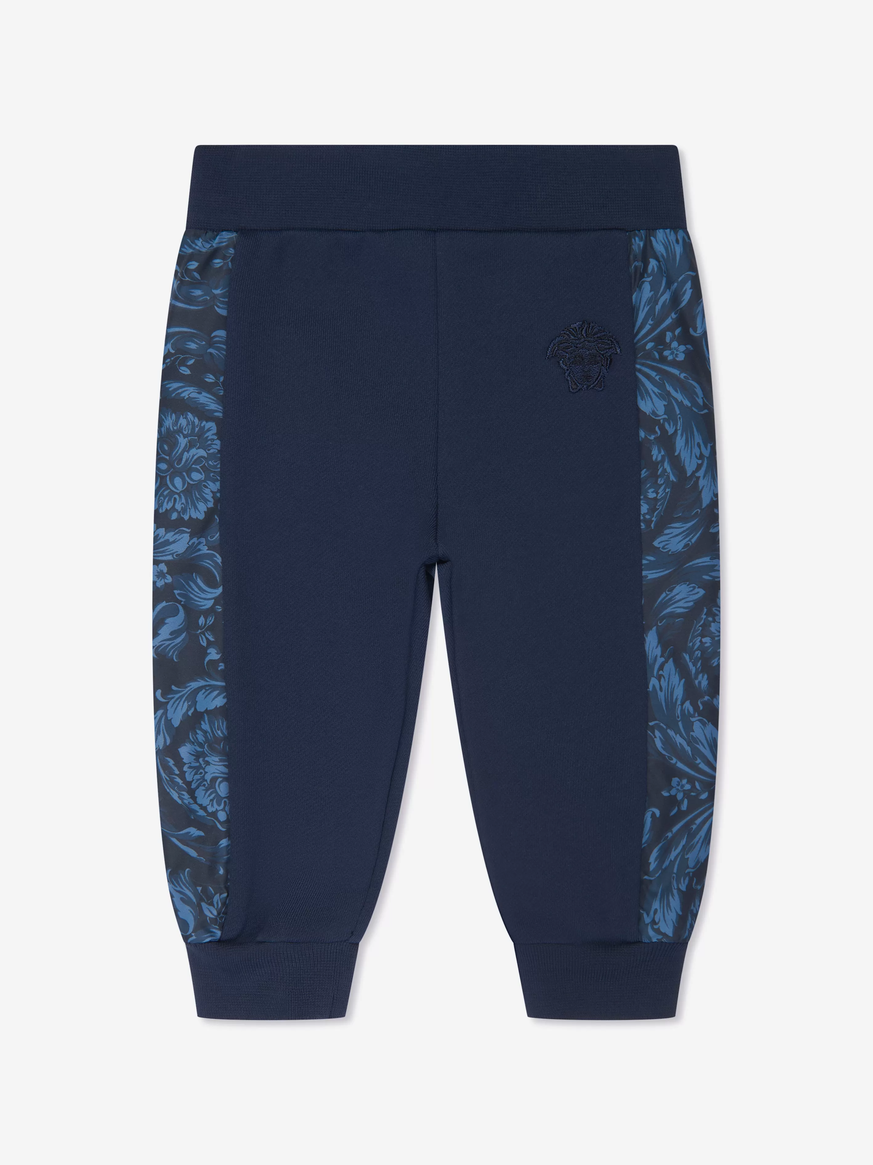 Baby Barocco Medusa Logo Joggers in Navy