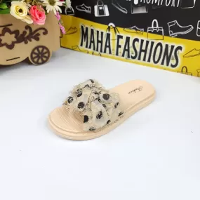 Beige Polka Dots Slides