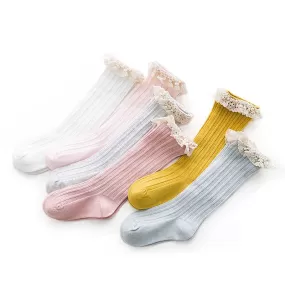 Blooms & Lace Delight: Springtime Princess Knee Highs