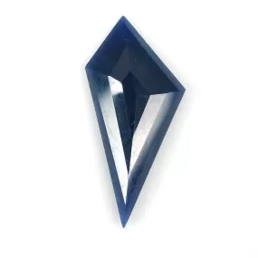 BLUE SAPPHIRE Gemstone Step Cut : 9.45cts Natural Untreated Unheated Sapphire Uneven Shape 28*13mm (With Video)