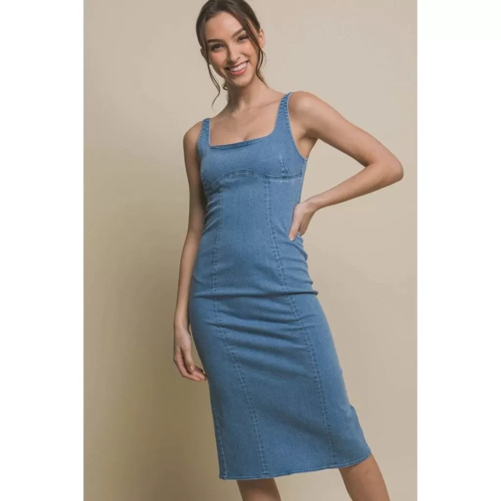 Breeze Britany Denim Midi Dress