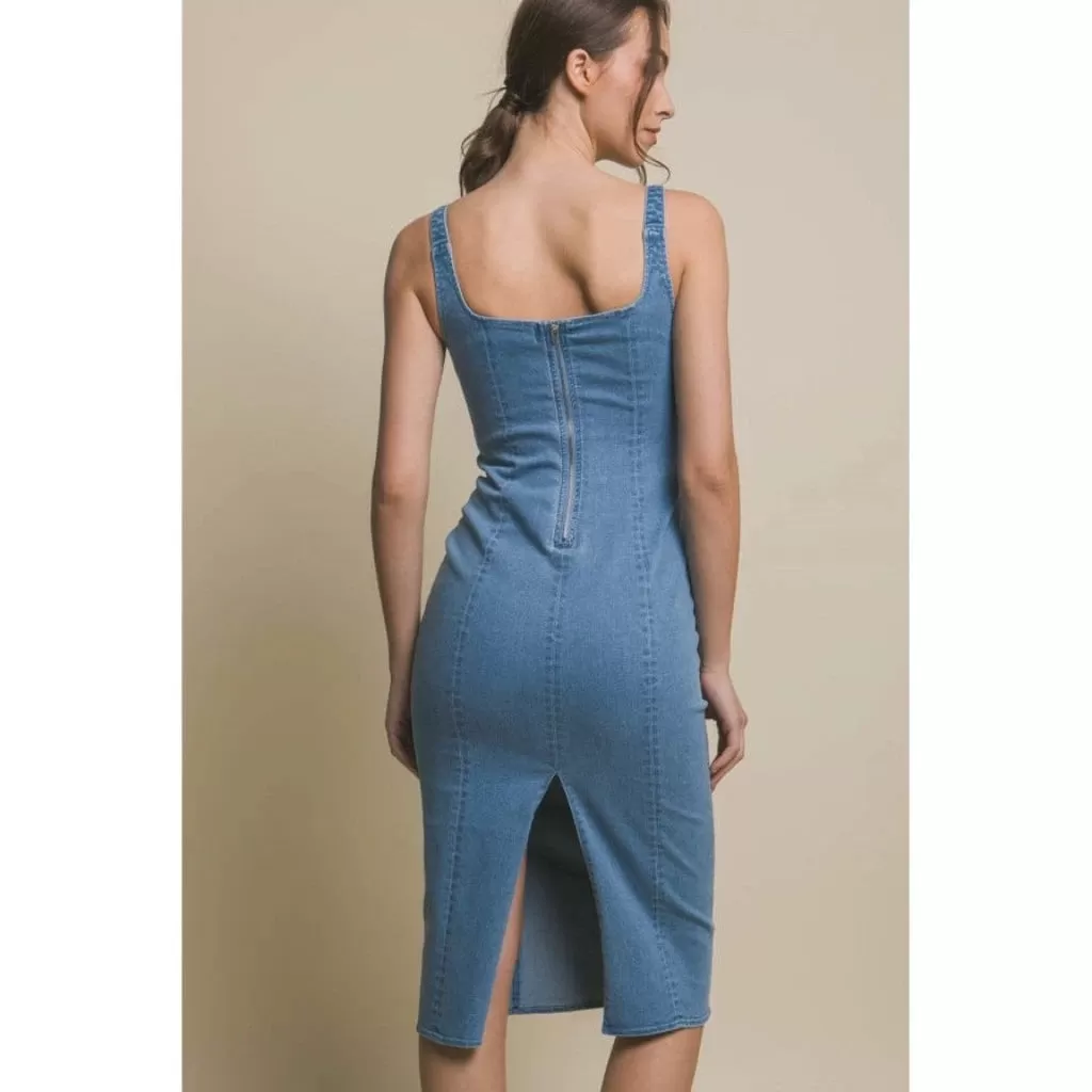 Breeze Britany Denim Midi Dress