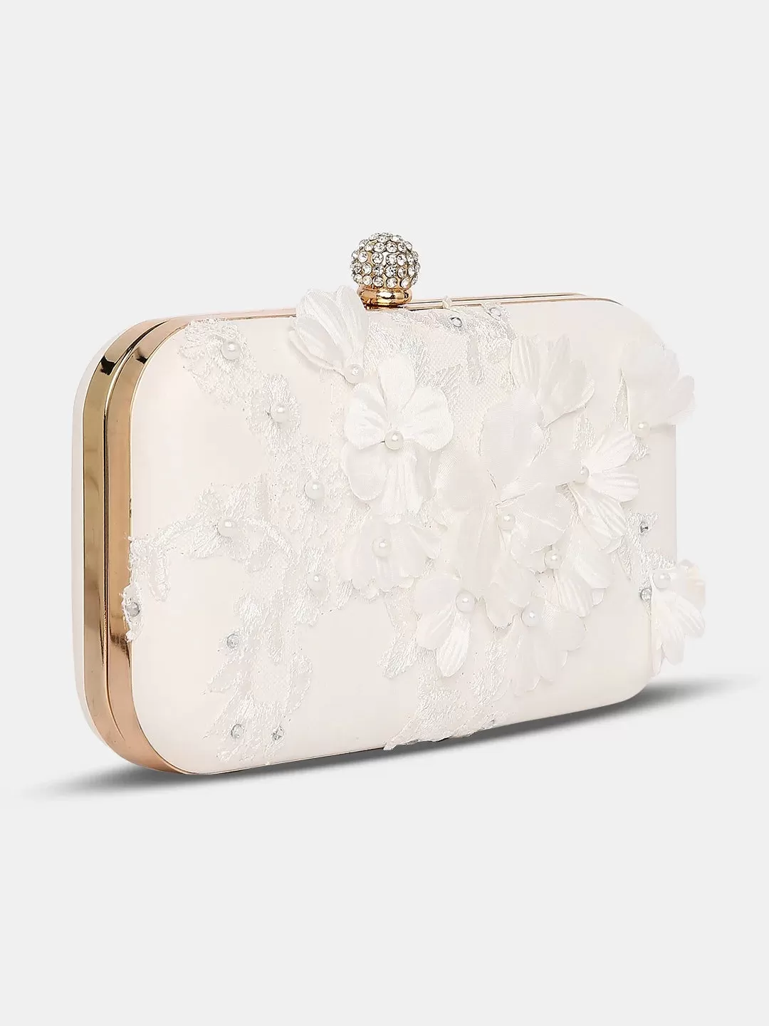 Caprese Gloria Clutch Small White