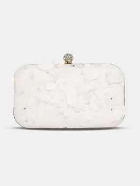 Caprese Gloria Clutch Small White