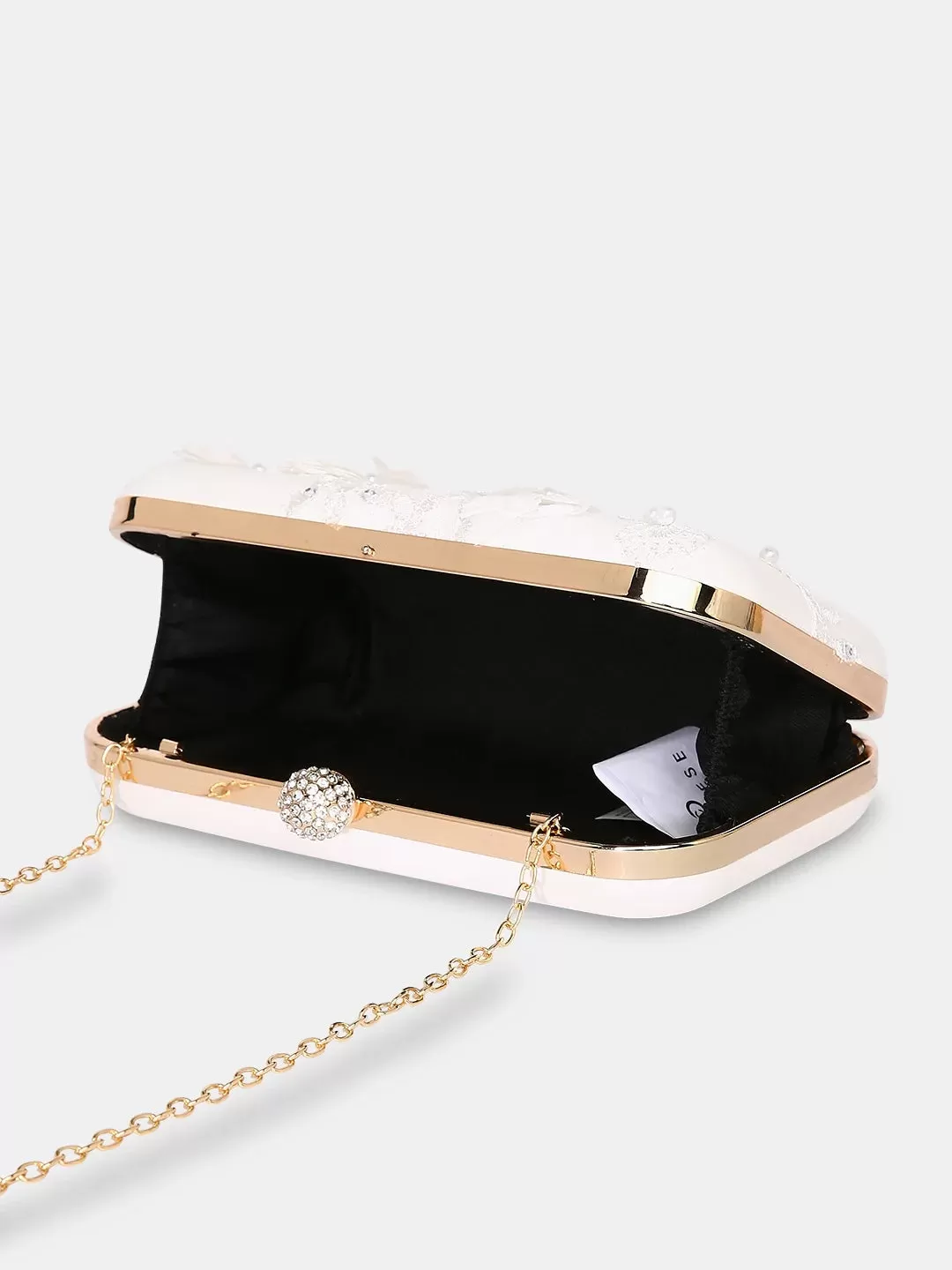 Caprese Gloria Clutch Small White