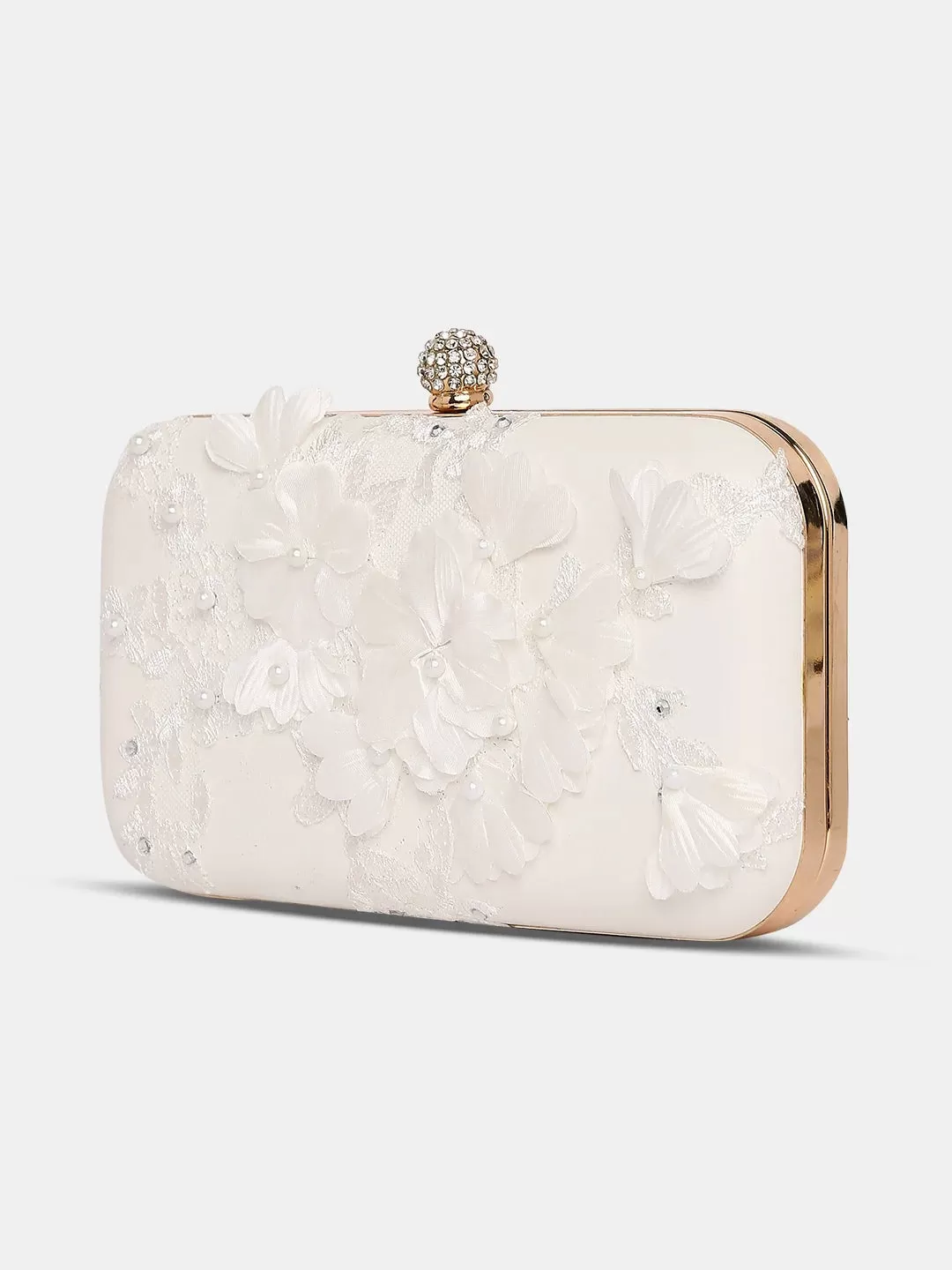 Caprese Gloria Clutch Small White