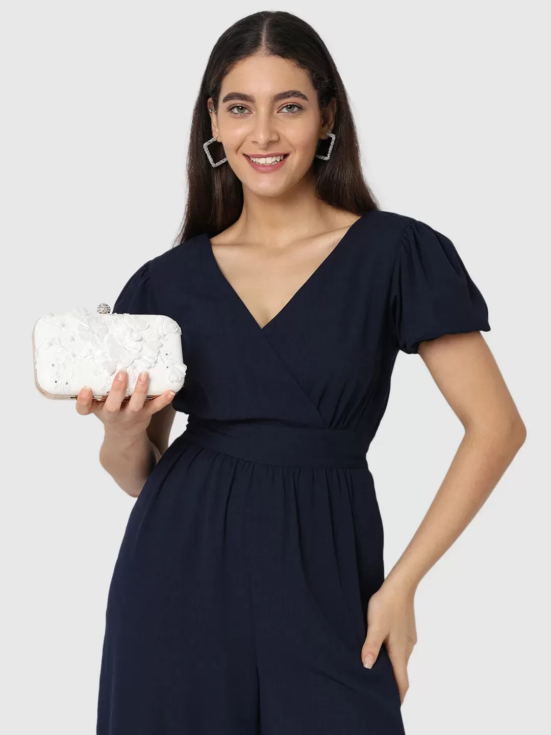 Caprese Gloria Clutch Small White