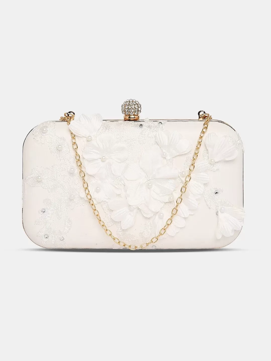 Caprese Gloria Clutch Small White