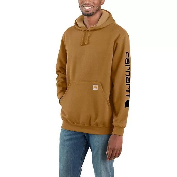 Carhartt Midweight Sleeve Logo Hoodie - Carhartt Brown