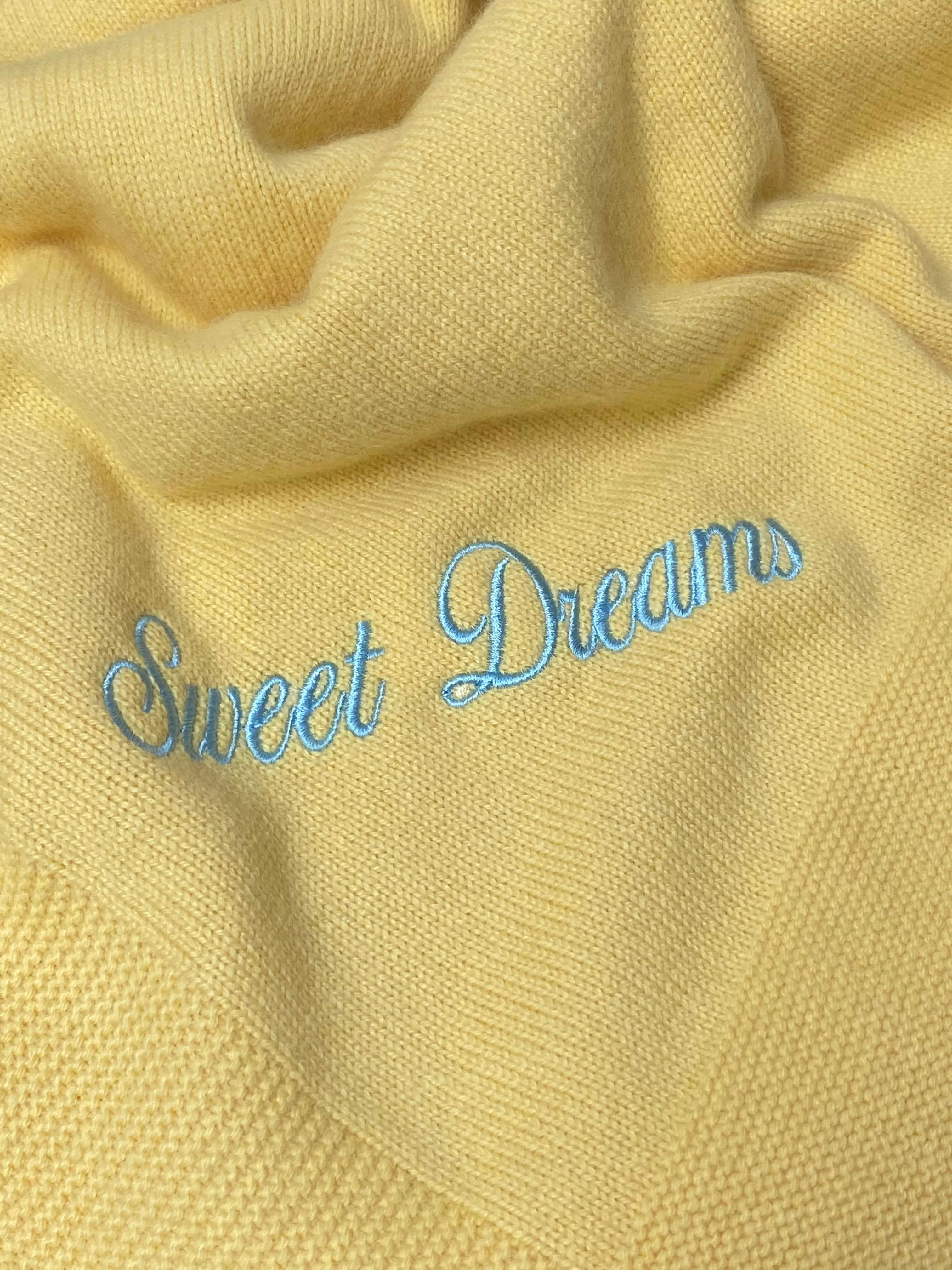 Cashmere Baby Blanket | Yellow