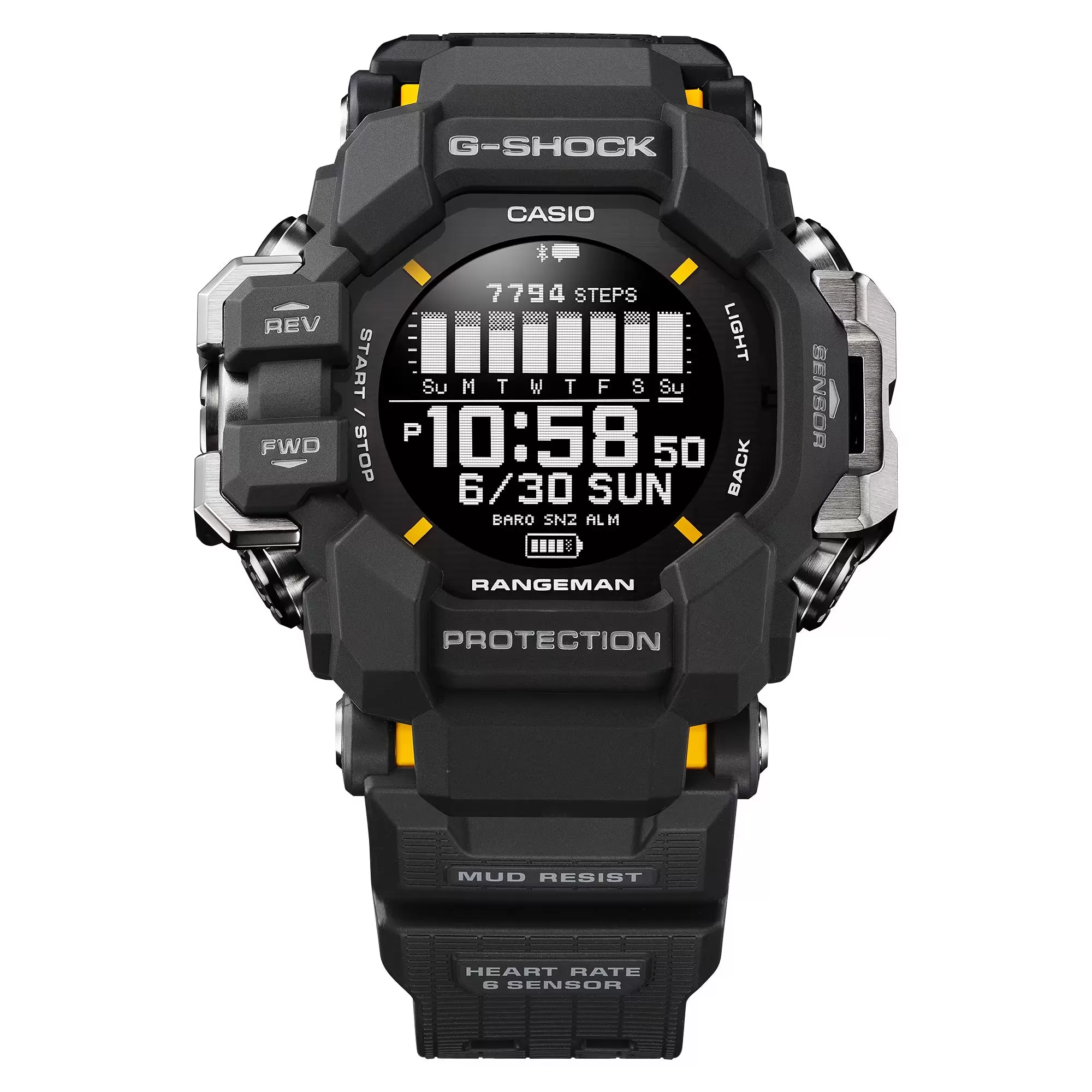 CASIO G-Shock GPS Rangeman Heart Rate Solar Watch GPRH1000-1