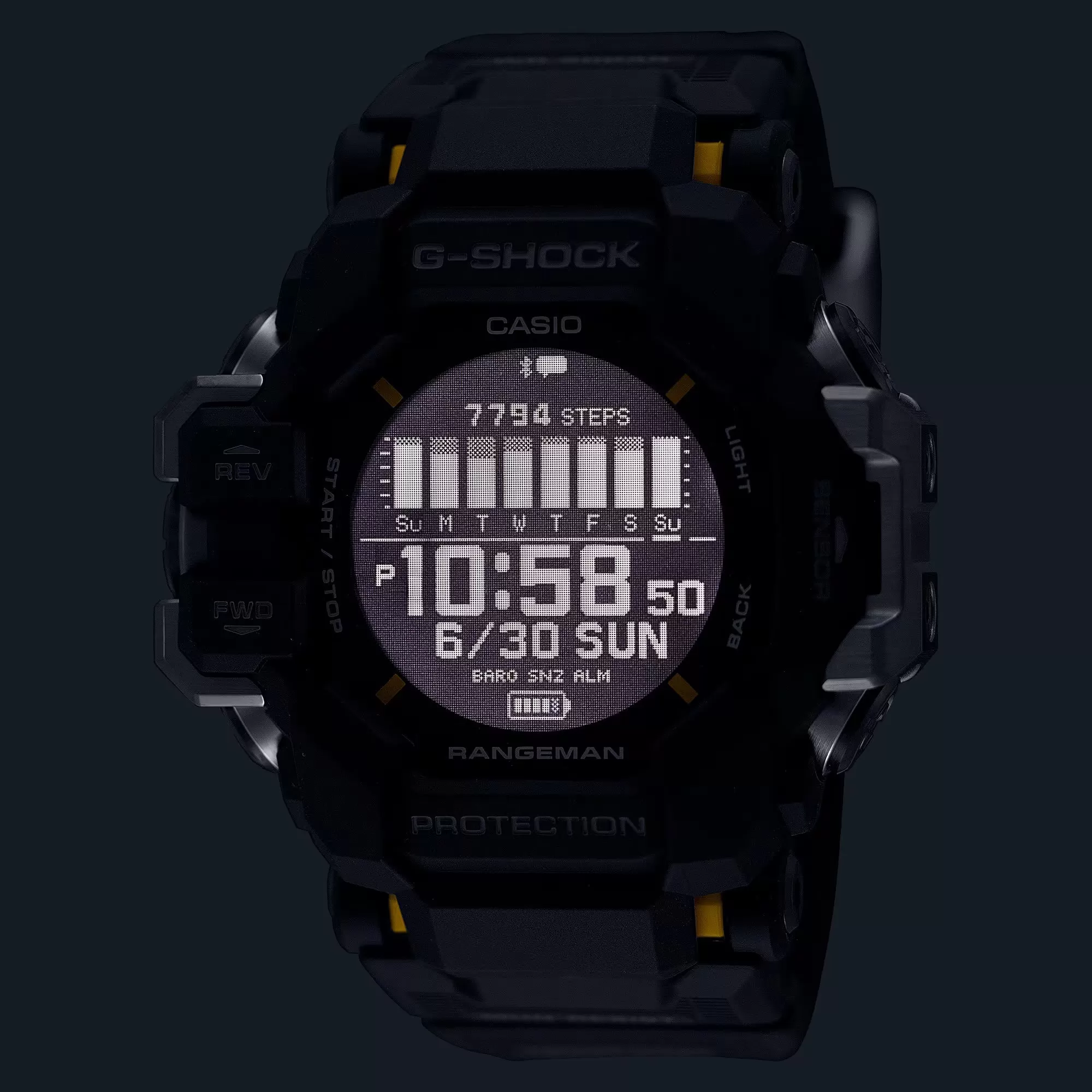 CASIO G-Shock GPS Rangeman Heart Rate Solar Watch GPRH1000-1