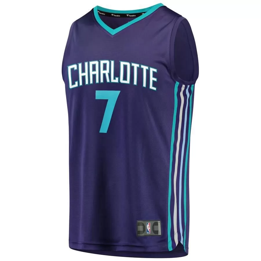 Charlotte Hornets Dwayne Bacon Fanatics Branded Replica Fast Break Player Statement Jersey Kids - Purple | Ireland Q4372A1