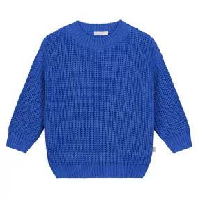 Chunky Knitted Sweater – Blueberry