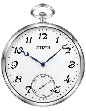 Citizen Gallery Silver-Tone Clock - Metallic Blue Hands - Seconds Sub-Dial