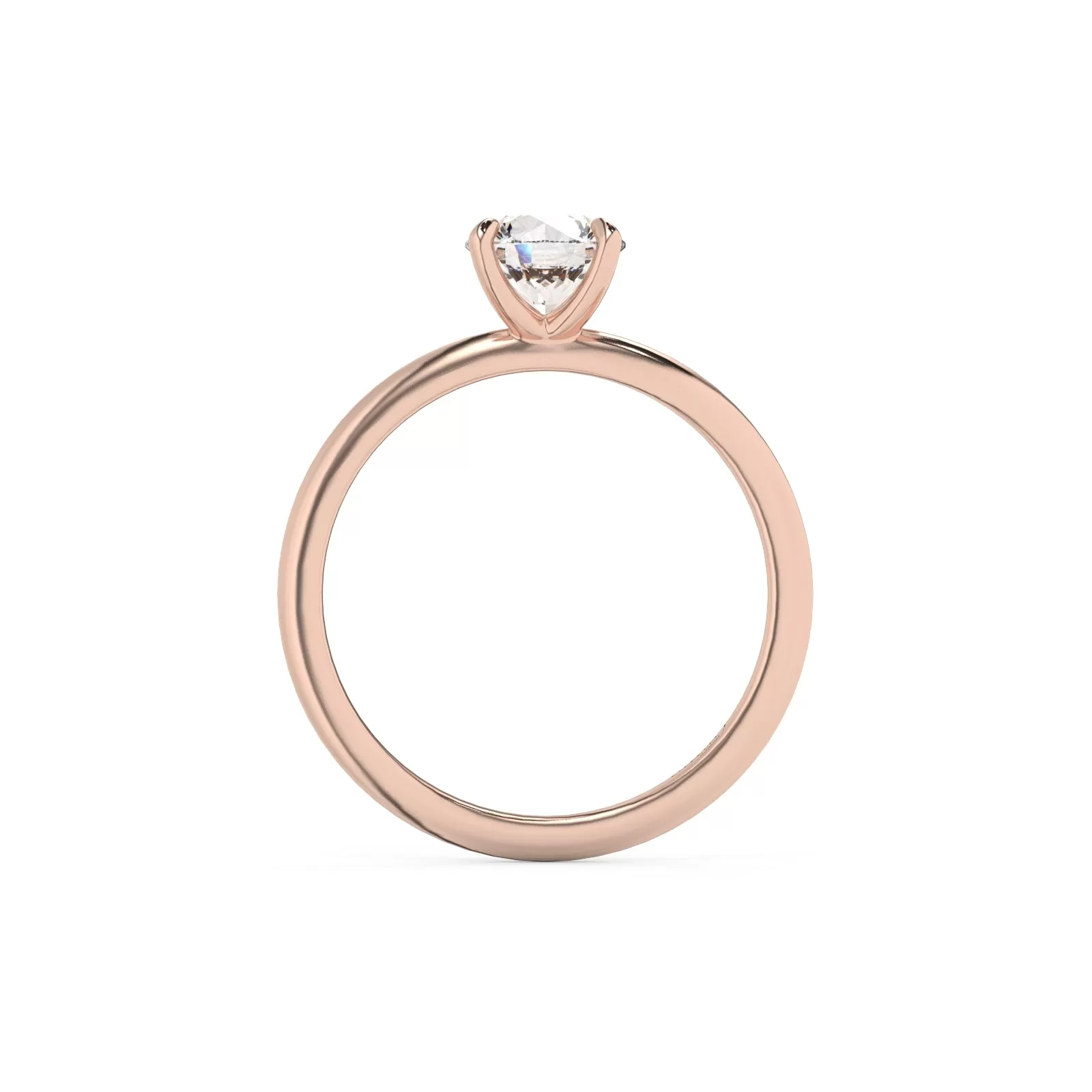 Classic Round Brilliant Cut Solitaire Engagement Ring