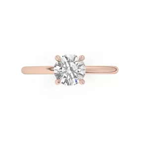 Classic Round Brilliant Cut Solitaire Engagement Ring