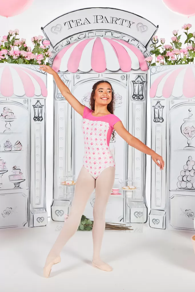 Claudia Dean Tea Party Collection Clara Cupcake Print Leotard