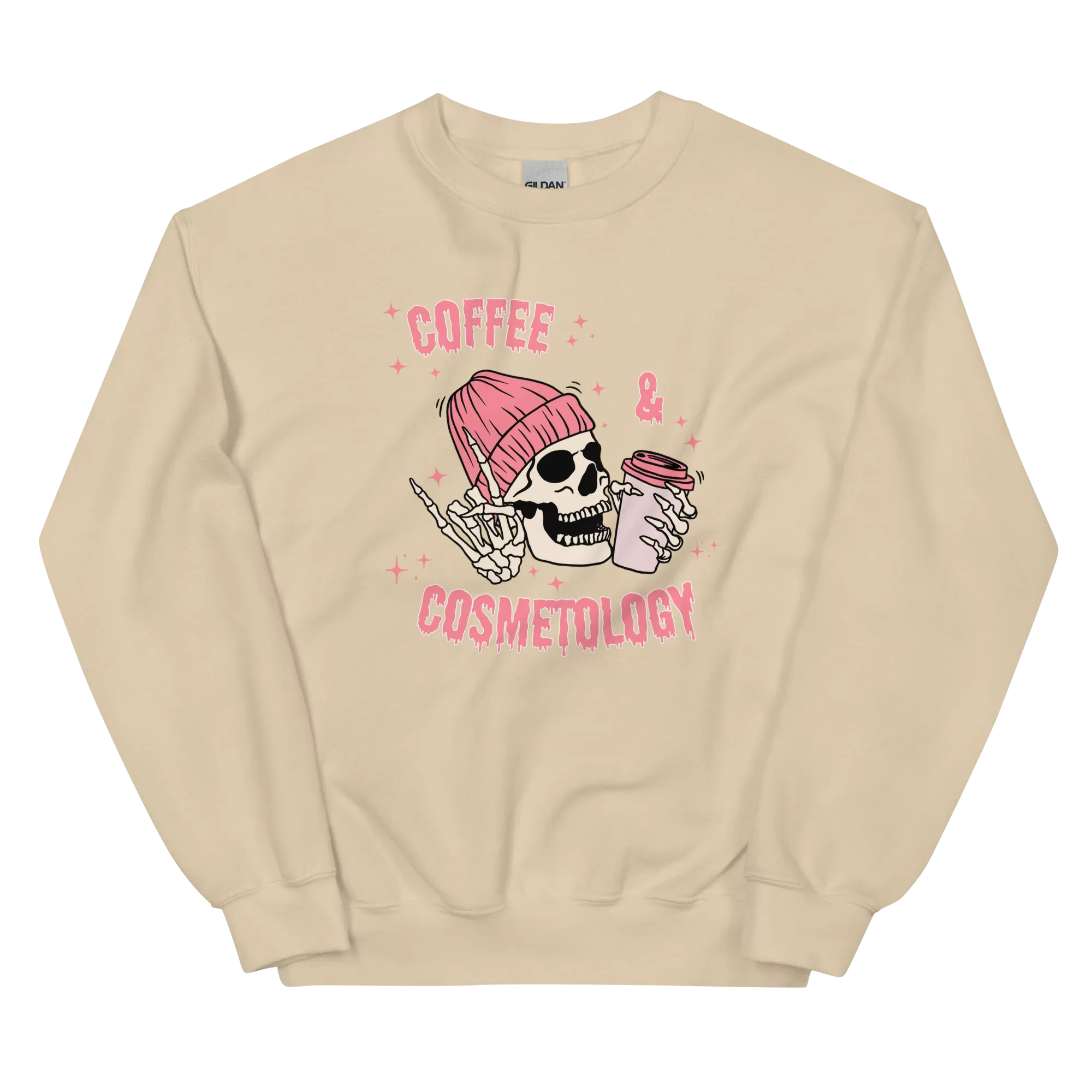 Coffee & Cosmetology Unisex Crewneck Sweatshirt