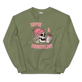 Coffee & Cosmetology Unisex Crewneck Sweatshirt