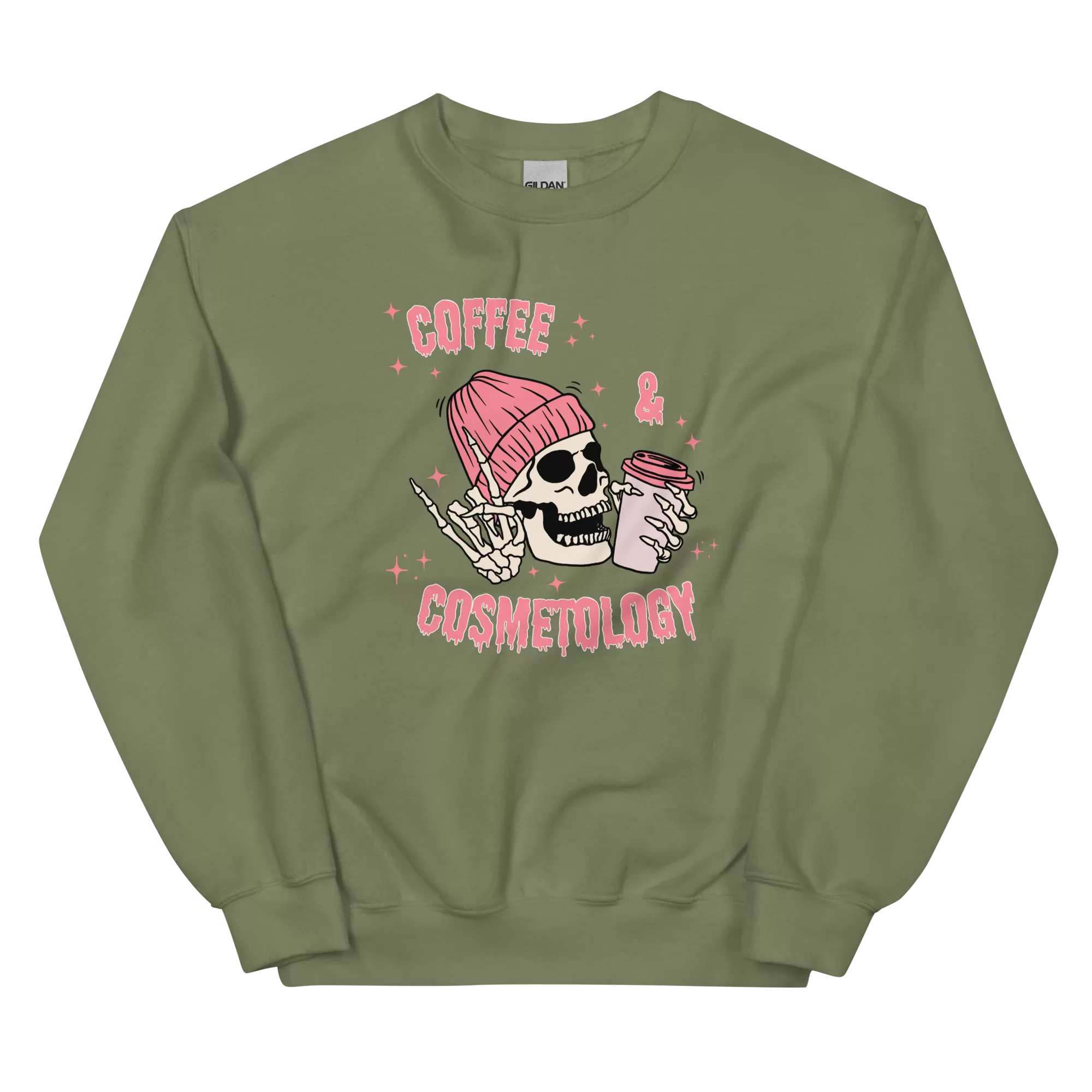 Coffee & Cosmetology Unisex Crewneck Sweatshirt