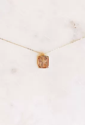 Columbus Crystal Card Necklace