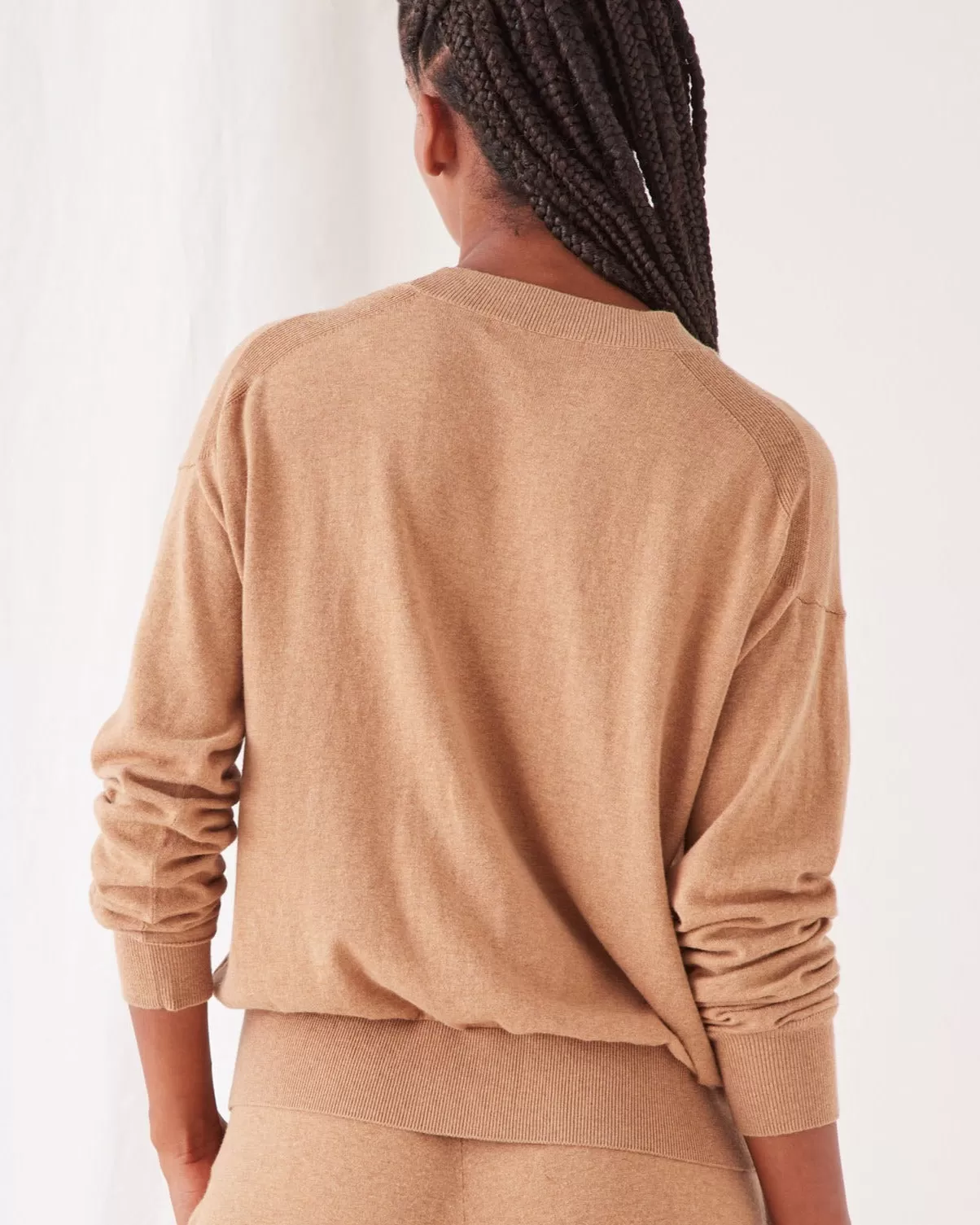 Cotton Cashmere Lounge Taupe Jumper